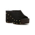 Black suede
