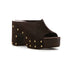 Brown suede
