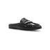 Black croc leather